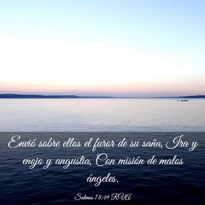 Picture 03 - Salmos 78:49 RVA - Envió sobre ellos el furor de su saña, Ira y - Bible Verse Picture