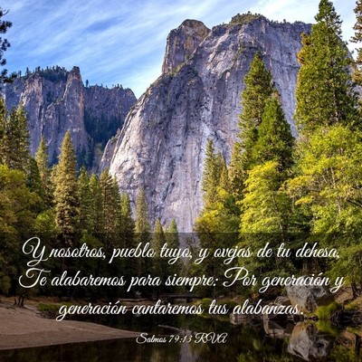 Picture 03 - Salmos 79:13 RVA - Y nosotros, pueblo tuyo, y ovejas de tu dehesa, - Bible Verse Picture