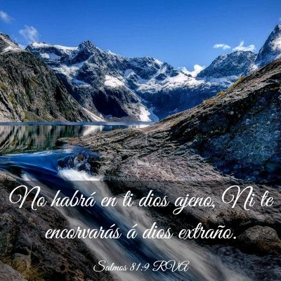 Picture 03 - Salmos 81:9 RVA - No habrá en ti dios ajeno, Ni te encorvarás á - Bible Verse Picture