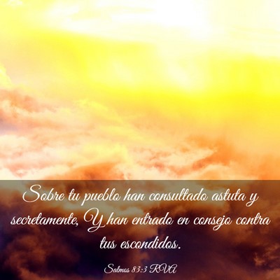Picture 03 - Salmos 83:3 RVA - Sobre tu pueblo han consultado astuta y - Bible Verse Picture