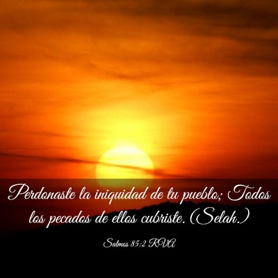Picture 03 - Salmos 85:2 RVA - Perdonaste la iniquidad de tu pueblo; Todos los - Bible Verse Picture