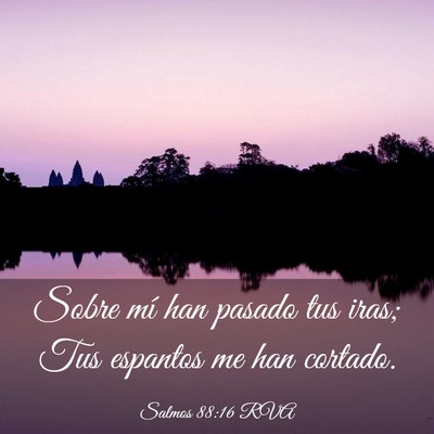 Picture 03 - Salmos 88:16 RVA - Sobre mí han pasado tus iras; Tus espantos me - Bible Verse Picture