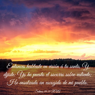 Picture 03 - Salmos 89:19 RVA - Entonces hablaste en visión á tu santo, Y - Bible Verse Picture