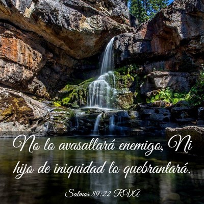 Picture 03 - Salmos 89:22 RVA - No lo avasallará enemigo, Ni hijo de iniquidad - Bible Verse Picture
