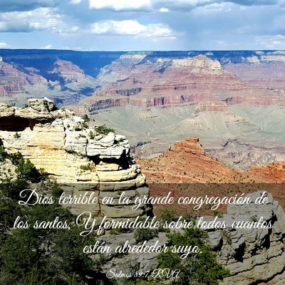 Picture 03 - Salmos 89:7 RVA - Dios terrible en la grande congregación de los - Bible Verse Picture