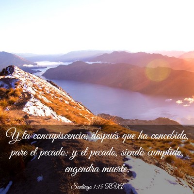 Picture 03 - Santiago 1:15 RVA - Y la concupiscencia, después que ha concebido, - Bible Verse Picture