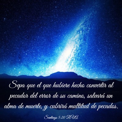 Picture 03 - Santiago 5:20 RVA - Sepa que el que hubiere hecho convertir al - Bible Verse Picture