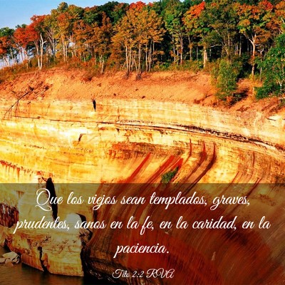 Picture 03 - Tito 2:2 RVA - Que los viejos sean templados, graves, prudentes, - Bible Verse Picture