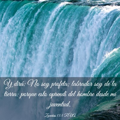 Picture 03 - Zacarías 13:5 RVA - Y dirá: No soy profeta; labrador soy de la - Bible Verse Picture