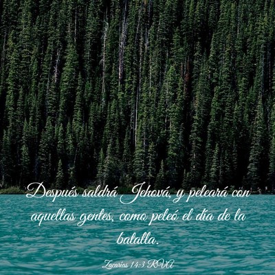 Picture 03 - Zacarías 14:3 RVA - Después saldrá Jehová, y peleará con aquellas - Bible Verse Picture