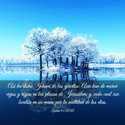 Picture 03 - Zacarías 8:4 RVA - Así ha dicho Jehová de los ejércitos: Aun han - Bible Verse Picture