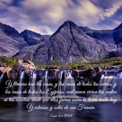 Picture 03 - Éxodo 10:6 RVA - Y llenarse han tus casas, y las casas de todos - Bible Verse Picture