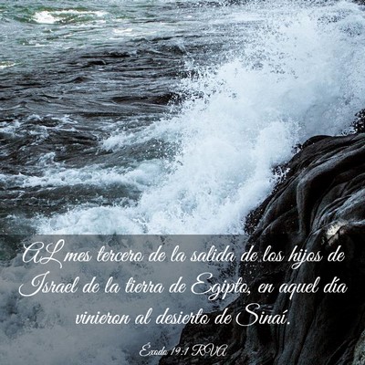Picture 03 - Éxodo 19:1 RVA - AL mes tercero de la salida de los hijos de - Bible Verse Picture