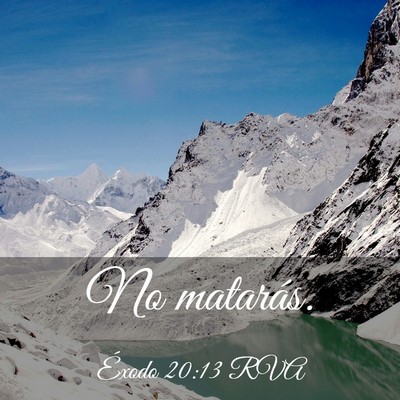 Picture 03 - Éxodo 20:13 RVA - No - Bible Verse Picture
