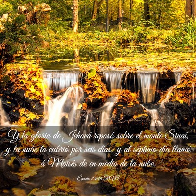 Picture 03 - Éxodo 24:16 RVA - Y la gloria de Jehová reposó sobre el monte - Bible Verse Picture