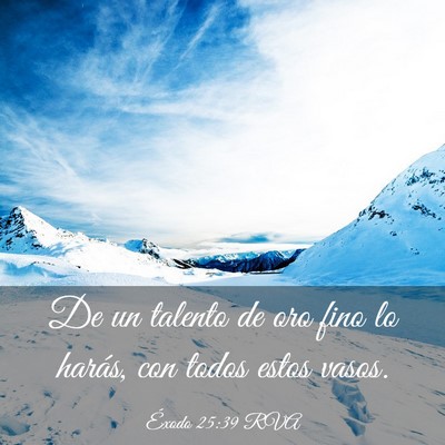 Picture 03 - Éxodo 25:39 RVA - De un talento de oro fino lo harás, con todos - Bible Verse Picture