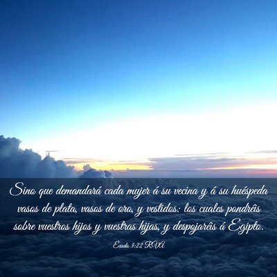 Picture 03 - Éxodo 3:22 RVA - Sino que demandará cada mujer á su vecina y á - Bible Verse Picture