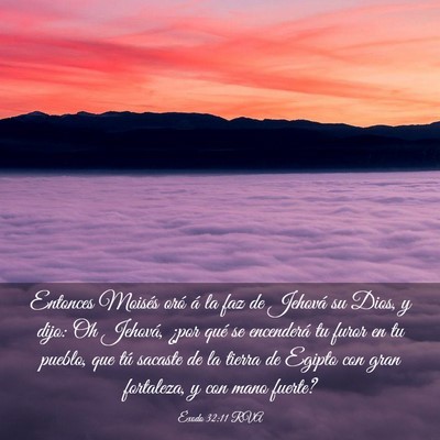 Picture 03 - Éxodo 32:11 RVA - Entonces Moisés oró á la faz de Jehová su - Bible Verse Picture