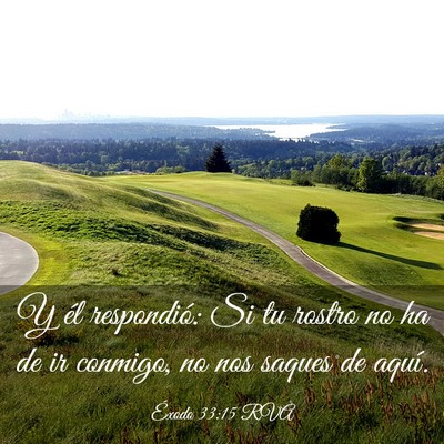Picture 03 - Éxodo 33:15 RVA - Y él respondió: Si tu rostro no ha de ir - Bible Verse Picture