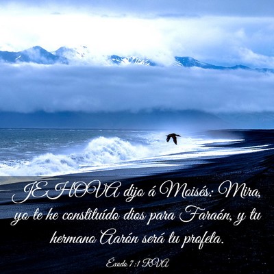 Picture 03 - Éxodo 7:1 RVA - JEHOVA dijo á Moisés: Mira, yo te he - Bible Verse Picture