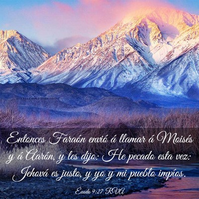Picture 03 - Éxodo 9:27 RVA - Entonces Faraón envió á llamar á Moisés y á - Bible Verse Picture