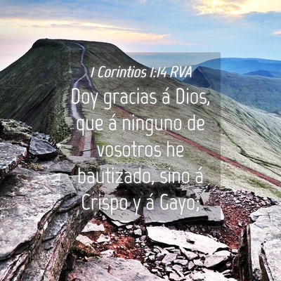Picture 04 - 1 Corintios 1:14 RVA - Doy gracias á Dios, que á ninguno de vosotros - Bible Verse Picture