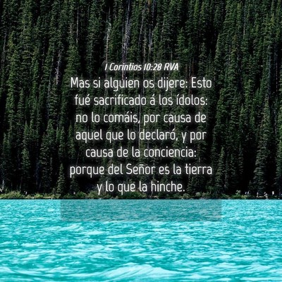 Picture 04 - 1 Corintios 10:28 RVA - Mas si alguien os dijere: Esto fué sacrificado - Bible Verse Picture