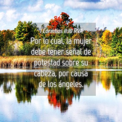 Picture 04 - 1 Corintios 11:10 RVA - Por lo cual, la mujer debe tener señal de - Bible Verse Picture