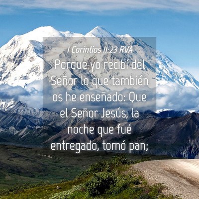 Picture 04 - 1 Corintios 11:23 RVA - Porque yo recibí del Señor lo que también os - Bible Verse Picture