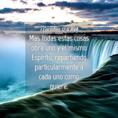 Picture 04 - 1 Corintios 12:11 RVA - Mas todas estas cosas obra uno y el mismo - Bible Verse Picture