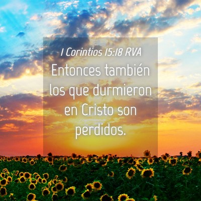 Picture 04 - 1 Corintios 15:18 RVA - Entonces también los que durmieron en Cristo son - Bible Verse Picture