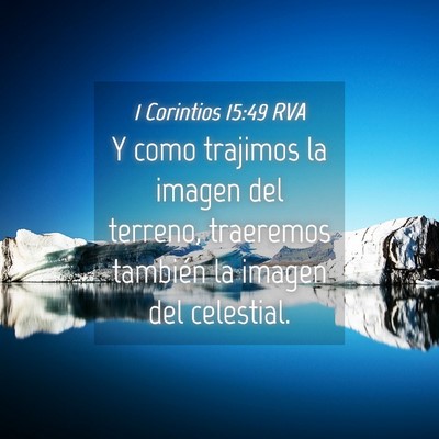 Picture 04 - 1 Corintios 15:49 RVA - Y como trajimos la imagen del terreno, traeremos - Bible Verse Picture