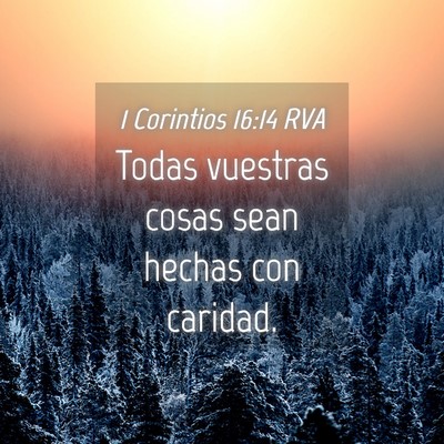 Picture 04 - 1 Corintios 16:14 RVA - Todas vuestras cosas sean hechas con - Bible Verse Picture
