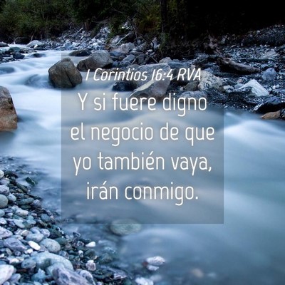 Picture 04 - 1 Corintios 16:4 RVA - Y si fuere digno el negocio de que yo también - Bible Verse Picture