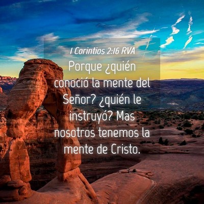 Picture 04 - 1 Corintios 2:16 RVA - Porque ¿quién conoció la mente del Señor? - Bible Verse Picture