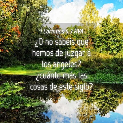 Picture 04 - 1 Corintios 6:3 RVA - ¿O no sabéis que hemos de juzgar á los - Bible Verse Picture