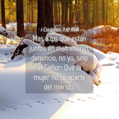 Picture 04 - 1 Corintios 7:10 RVA - Mas á los que están juntos en matrimonio, - Bible Verse Picture