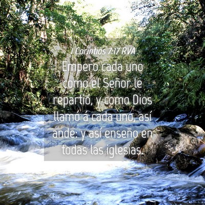 Picture 04 - 1 Corintios 7:17 RVA - Empero cada uno como el Señor le repartió, y - Bible Verse Picture