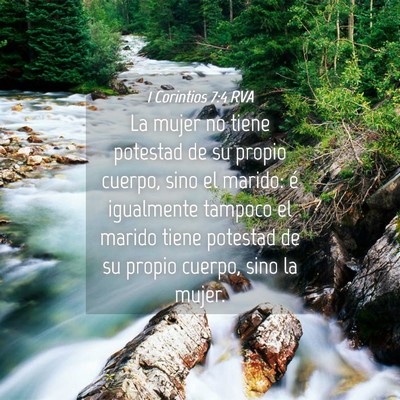 Picture 04 - 1 Corintios 7:4 RVA - La mujer no tiene potestad de su propio cuerpo, - Bible Verse Picture