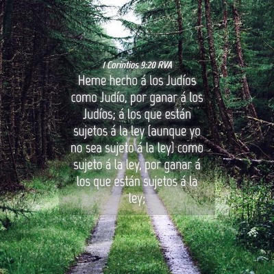 Picture 04 - 1 Corintios 9:20 RVA - Heme hecho á los Judíos como Judío, por ganar - Bible Verse Picture