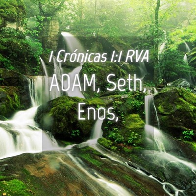 Picture 04 - 1 Crónicas 1:1 RVA - ADAM, Seth, - Bible Verse Picture
