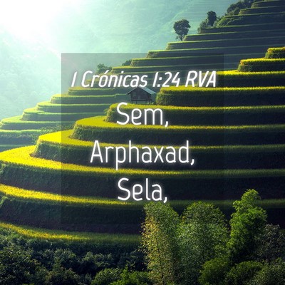 Picture 04 - 1 Crónicas 1:24 RVA - Sem, Arphaxad, - Bible Verse Picture