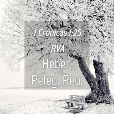 Picture 04 - 1 Crónicas 1:25 RVA - Heber, Peleg, - Bible Verse Picture