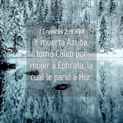 Picture 04 - 1 Crónicas 2:19 RVA - Y muerta Azuba, tomó Caleb por mujer á Ephrata, - Bible Verse Picture