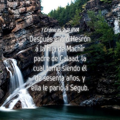 Picture 04 - 1 Crónicas 2:21 RVA - Después entró Hesrón á la hija de Machîr - Bible Verse Picture