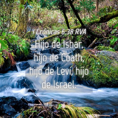Picture 04 - 1 Crónicas 6:38 RVA - Hijo de Ishar, hijo de Coath, hijo de Leví, hijo - Bible Verse Picture