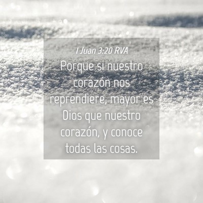 Picture 04 - 1 Juan 3:20 RVA - Porque si nuestro corazón nos reprendiere, mayor - Bible Verse Picture
