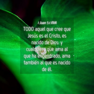 Picture 04 - 1 Juan 5:1 RVA - TODO aquel que cree que Jesús es el Cristo, es - Bible Verse Picture