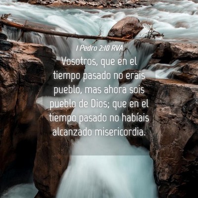 Picture 04 - 1 Pedro 2:10 RVA - Vosotros, que en el tiempo pasado no erais - Bible Verse Picture