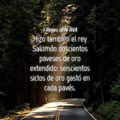 Picture 04 - 1 Reyes 10:16 RVA - Hizo también el rey Salomón doscientos paveses - Bible Verse Picture